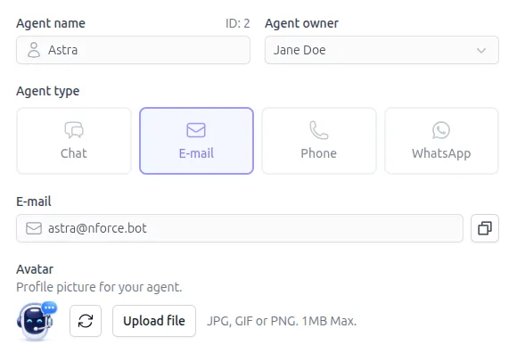 Agent general settings