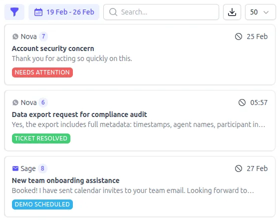 Smart filters and tags