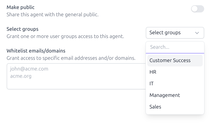 Agent Access Controls